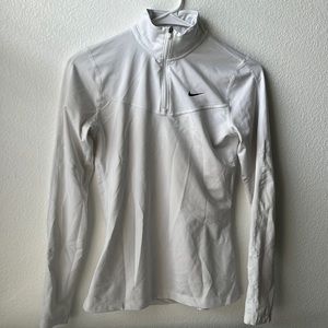 White quarter zip jacket